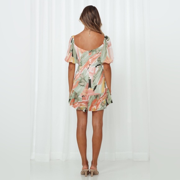 Shein brush print cut out mini dress - Picture 3 of 6